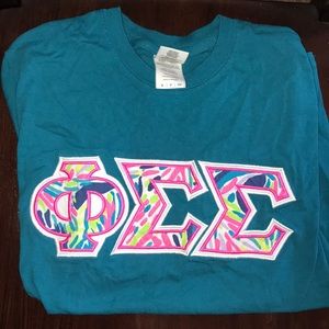 Phi sigma sigma letters t shirt